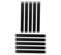 HOMOCONO 10pcs Black Plastic Mailing Tubes with Caps for Blueprints and Stationery Storage, 300mm Cylindrical Poster Storage Container for Home Office Organizers and Workspace Use