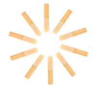 HOMOCONO 10pcs Clarinet Reeds Strength 1.0 Traditional Reeds with Protective Plastic Case for Beginner Clarinet Players Featuring Thinner Tip and Secure Fit for Performance and Rehearsal