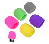 HOMOCONO 10pcs Disposable Microphone Covers Thick Sponge Mic Sleeves for KTV Waterproof Mic Protection for Event Party Use Fits Standard Microphones
