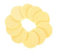 HOMOCONO 10pcs Face Cleansing Sponges Natural Cellulose Gentle Massage Makeup Removal Facial Cleaning Tools for Women and Travel on The Go