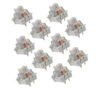 HOMOCONO 10pcs Grey Wood Linear Mechanical Keyboard for Custom Gaming Keyboards Stable and Easy to Install Replacement Parts