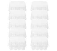 HOMOCONO 10pcs Plastic Vial Organizer Box for Medicine and Serum Vials, Sturdy Storage Container with Multiple Compartments and Click-Closure, Efficient Sorting and Protection