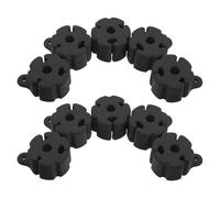 HOMOCONO 10pcs Portable Silicone Fishing Rod Strap Holder with Excellent Stretchability and Three Slot Sizes Compact and Lightweight Rod Clips for Outdoors Sports and DIY Fishing Organizers