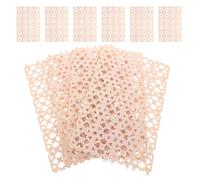 HOMOCONO 10pcs Pvc Rabbit Cage Floor Mats Beige Small Animal Foot Pads for Rabbit Cages and Hamsters Versatile Use Easy Installation Animal Litter Tray Pad