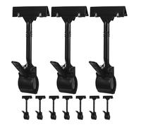 HOMOCONO 10pcs Rotatable Plastic Label Clips T-Shaped Merchandise Sign Holders for Fruits and Tags in Supermarket Display, Preventing Tags from Falling