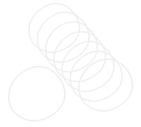 HOMOCONO 10pcs Silicone Eye Glasses Repair Gaskets with Anti-Crack and Versatile Design for Glasses Processing and Personal Use, Simple White Eyeglass Install Gasket Kit