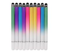 HOMOCONO 10pcs Stylus Pens for Touch Screens Dual-ended Disc Tip Capacitive Pen Portable Screen Tablet Writing Use Phone Tablet