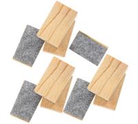 HOMOCONO 10Pcs Wooden Felt Chalkboard Erasers Portable Chalk Cleaner with Delicate Workmanship for Schools and Homes, Does Not Hurt Chalkboard and Cleans Surface Perfectly
