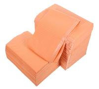 HOMOCONO 125pcs Disposable Manicure Table Mat in Orange, Pulp Material Nail Placemat Protecting Desktop for Dental Offices and Tattoos Salon