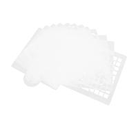 HOMOCONO 12pcs Baking Bread Stencils for Home Baking, White Pet Material with Time Saving and Fun Decoration Features, for Sourdough Bread and DIY Cake Decorating Templates