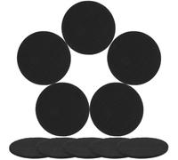 HOMOCONO 12pcs Black Eva Billiards Accessories Table Leveler Pads for Pool Table Legs Practical and Safe Foot Pads Compensating for Uneven Floors for Billiard Stability