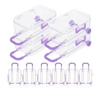 HOMOCONO 12pcs Purple Miniature Suitcase Candy Boxes for Party Favors Robust Construction and Reusable Ps Material, Stylish Design for Event Planning and Celebration Decorations