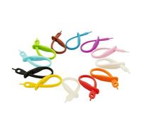 HOMOCONO 12pcs Silicone Wine Glass Charm Strip Tags Drink Markers for Stemware Identification at Parties Bars Weddings Home Gatherings Random Colors