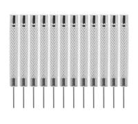 HOMOCONO 12pcs Watch Link Removal Tool for Band Adjustment, DIY Repair | Iron Plated Silver Finish, Secure Pin Removal, for Bracelets and Straps, Bench-top Servicing