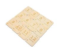 HOMOCONO 12pcs Wooden Milestone Cards for Babies 100x78mm Round Printed Slices Non-toxic Baby Monthly Cards for Photo Props and Growth Tracking