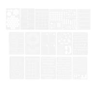 HOMOCONO 16pcs Reusable Pet Drawing Stencils with Patterns and Smooth Surface for DIY Projects and Crafts, Multi-Function Painting Templates Suitable for Wood Block and Wall Art