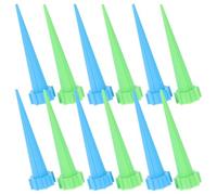 HOMOCONO 16pcs Self Watering System Plastic Auto Drop Irrigation Device for Plants Home Garden Blue Green Moisture Control Water Conservation Easy Operation