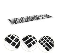 HOMOCONO 1Pc Keyboard Protector Cover for Wired Keyboard Black Chocolate Shape Dust Cover Compatible with Dell Desktops and Keyboards Premium Heat
