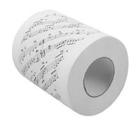 HOMOCONO 1Roll Musical Notes Printing Toilet Paper Roll Whimsical Xmas Decoration Safe Fun Tissue for Bathroom Music Lovers Musicians