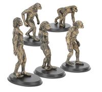 HOMOCONO 1Set Educational Human Evolution Model Human Statues for Interactive Learning Cognitive Development Plastic Playthings