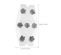 HOMOCONO 2 Pairs Ice Snow Cleats: Ice Cleats For Boots Shoes With 7-Tooth Spikes - Elastic Anti-Slip Shoe Crampons Footwear Spikes For Snowy Roads Winter Travel