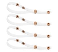 HOMOCONO 2 Pairs Transparent Adjustable Heel Straps for Women’s Sandals, Elastic Snap Button Shoe Clips Compatible with Closed Toe and Open Toe Shoes for Work and Casual Use