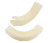 HOMOCONO 2 Pcs Degree Corner Connector for Ceiling Curtain Track White Plastic Flexible Turning Easy Installation Curtain Track Accessory for Modern Home