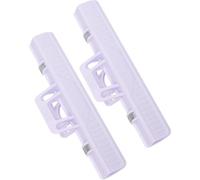HOMOCONO 2 Pcs Music Score Clips Sheet Music Page Clips and Lovers Purple Abs Plastic with Spring Steel Convenient to Use and Choice
