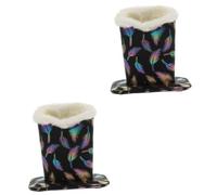 HOMOCONO 2 Pcs Plush Glasses Holder Cloth Spectacle Holder Glasses Holder Fashion Glasses for Men Plush Lined Glasses Stand Plush Eyeglass Stand Eyeglass Holders for Desks Polyester