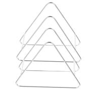 HOMOCONO 2 Pcs Stainless Steel Coasters Holder Multi Functional Triangle Design for Coasters and Tissue Compact Kitchen Storage for Organized Spaces