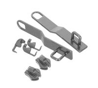 HOMOCONO 2 Sets Metal Zipper Pulls for Luggage and Bags with Sunken Customs Lock Design, Zinc Alloy Material, Brushed Finish, for DIY Craft Supplies and Repair Projects