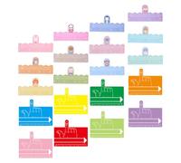 HOMOCONO 2 Sets Reading Guided Strips Dyslexia Reading Tool for Abs Material Finger and Animal Pattern Bookmarks Helping Dyslexic People to Read Suitable