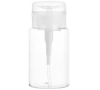 HOMOCONO 200ml Refillable Pump Bottle with Acrylic Material, Portable and Leak-proof Lotion Dispenser for Travel, for Moisturiser and Makeup Remover Storage