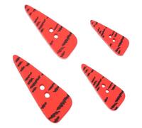 HOMOCONO 200pcs Carrot Wooden Buttons for DIY Sewing Crafts, Two-Hole Design with Good Texture, Easy to Sew, Suitable for Handmade Decorative Projects