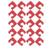 HOMOCONO 200pcs Disposable Foam Toe Separators for Pedicure, Lightweight and Provides Stability and Balance, Suitable for Beauty Shop and Home Use, Red Soft Toe Spacers for Nail Art