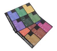 HOMOCONO 2027 Monthly Calendar Index Stickers Set 12 Color-Coded Self-Adhesive Planner Tabs for Easy Month Identification, Made of Coated Paper, for Calendar Schedule Stickers and Journals,