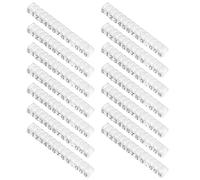 HOMOCONO 20pcs Adjustable Price Tags with Black Numbers for Jewelry and Small Goods Retail Display, Plastic Price Label Blocks for Counter Pricing in Usd