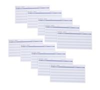 HOMOCONO 20pcs Blue Expense Budget Sheets Financial Plan Consumption Cards Budget Paper Cards for Business Expense Tracking Use