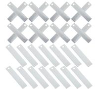 HOMOCONO 20pcs Copper Strip Board Electrodes for Saltwater Battery Experiments, Stable Microcurrent Generation, Easy Connection to Multimeters and Wires, for Hands on Exploration