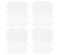 HOMOCONO 20pcs Disposable White Sleeping Eye Masks for Home and Office, Soft Polyester Material, Helps Fall Asleep, Portable Eye Covers for Naps and Travel