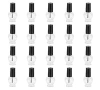 HOMOCONO 20pcs Heart Shaped Nail Polish Empty Bottles Reusable Nail Gels Bottle for Manicure Tools Varnish Storage for Art Hearts