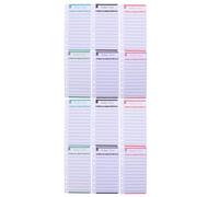 HOMOCONO 24pcs Portable Budget Cards with Two-side Offset Paper for Recording Finances, Creative Design Assorted Colour Sheets Suitable for Travel and Home Use