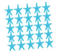HOMOCONO 25Pcs Hawaii Style Sea Star Ornaments Realistic Plastic Fish Tank Decorations Beautiful Ocean Themed Decor for Microlandscape for Home Party Decoration
