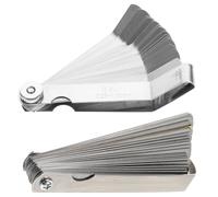 HOMOCONO 2pc High-precision Feeler Gauges Spring Steel Measuring Plug Gauge Removable Blades 360 Degree Rotating Design Silver for Grinding Tool Test and Woodworking