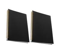 HOMOCONO 2pcs Accounting Ledger Book with Pp Cover and Horizontal Grid Pages for Financial Record-keeping and Inventory Management, Expense Tracker Journal Suitable for Warehouses