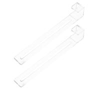 HOMOCONO 2pcs Adjustable Abs Hooks for Aquarium Fish Tank Basking Platform and Hatching Box, Lightweight Multipurpose Hangers for Turtle Basking Spot and Fish Tank Accessories with Easy