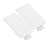 HOMOCONO 2pcs Air Conditioner Remote Controller Back Cover Replacement, White Plastic Clip-on Battery Door Lid, Prevents Daily Wear and Accidental Drops, Suitable for Home and Public Spaces