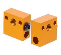 HOMOCONO 2pcs Aluminum Alloy Heating Block for 3d Printer Extruder Hot End, High Temperature Applications, Sturdy Replacement Parts with Professional and Practical Design for Efficient