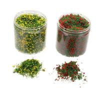 HOMOCONO 2pcs Artificial Grass for DIY Crafts Model Trees and Fake Moss for Scenic Landscape Versatile Model Railway Accessories for Dollhouses and Architectural Projects
