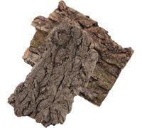 HOMOCONO 2pcs Bark Reptile Terrarium Ornament Landscape Decoration for Pet Cage, Creative Climbing Hut Hideout for Lizards and Bearded Dragons in Pet Breeding Cage